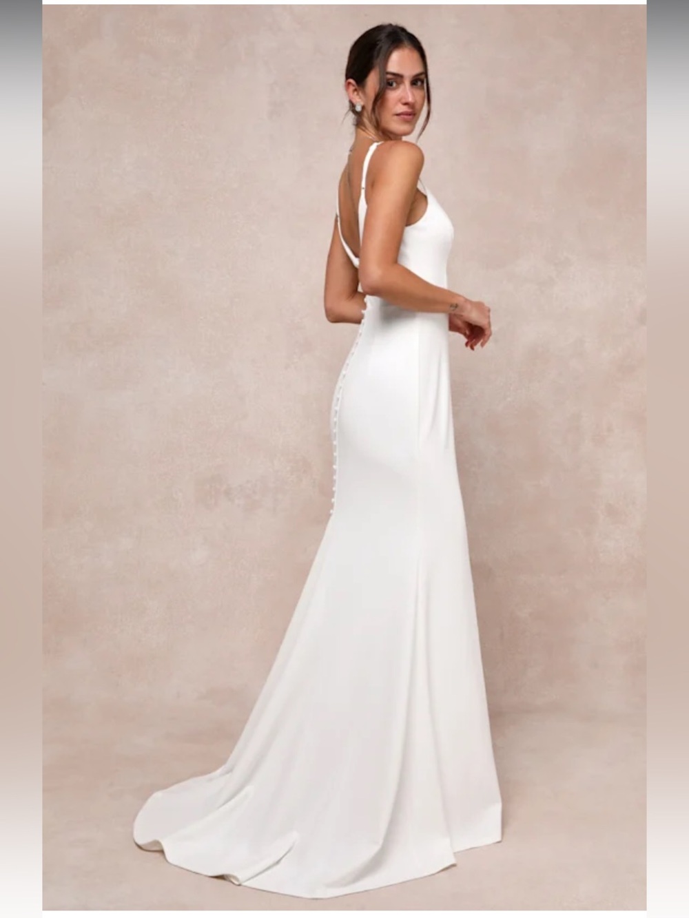 Lulus weeding dress size L NWT Mermaid Maxi
Dress.